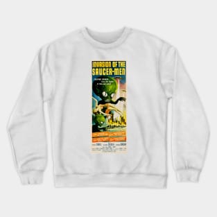 INVASION OF THE SAUCER MEN Retro Alien Sci Fi Vintage Movie Crewneck Sweatshirt